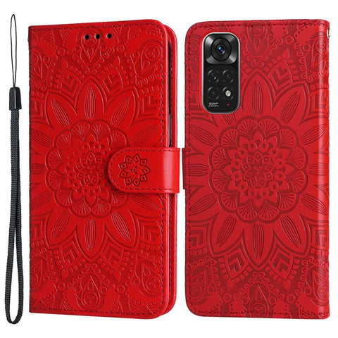 For Xiaomi Redmi Note 11 Pro 5G (MediaTek) / Note 11 Pro+ 5G / Poco X4 NFC / 11i 5G Sunflower Imprinted Leather Case Stand Wallet Phone Cover