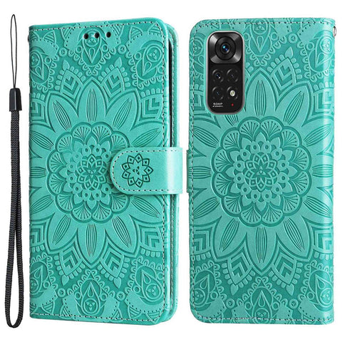 For Xiaomi Redmi Note 11 Pro 5G (MediaTek) / Note 11 Pro+ 5G / Poco X4 NFC / 11i 5G Sunflower Imprinted Leather Case Stand Wallet Phone Cover
