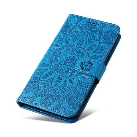 For Oppo Reno7 Z 5G / A96 5G / F21 Pro 5G / Reno7 Lite 5G / OnePlus Nord N20 5G PU Leather Phone Case Imprinted Sunflower Stand Magnetic Flip Wallet Cover with Strap