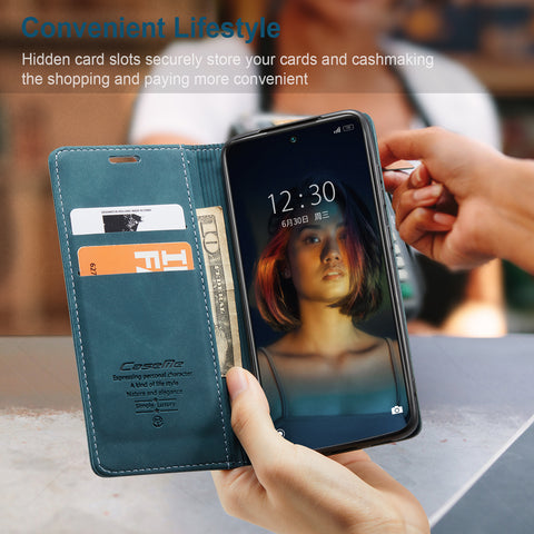 CASEME For Xiaomi Poco X3 GT / Xiaomi Redmi Note 10 Pro 5G (China) Case  013 Series Card Holder Stand Leather Phone Cover
