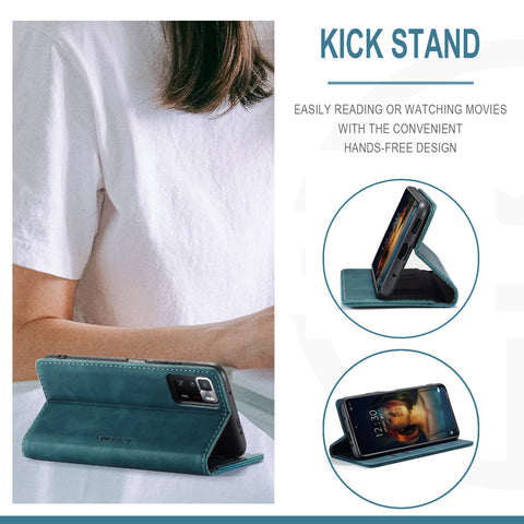 CASEME For Xiaomi Poco X3 GT / Xiaomi Redmi Note 10 Pro 5G (China) Case  013 Series Card Holder Stand Leather Phone Cover