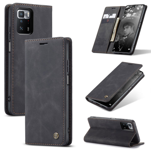 CASEME For Xiaomi Poco X3 GT / Xiaomi Redmi Note 10 Pro 5G (China) Case  013 Series Card Holder Stand Leather Phone Cover