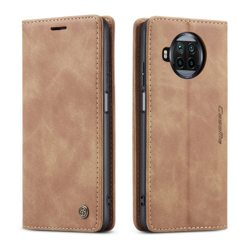 CASEME For Xiaomi Redmi Note 9 Pro 5G / Xiaomi Mi 10T Lite 5G Case  013 Series Card Holder Stand Leather Phone Cover