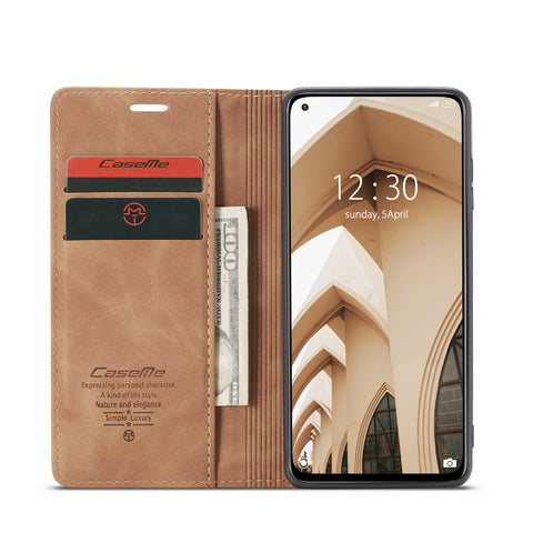 CASEME For Xiaomi Redmi Note 9 Pro 5G / Xiaomi Mi 10T Lite 5G Case  013 Series Card Holder Stand Leather Phone Cover