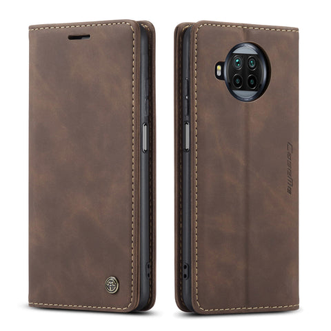 CASEME For Xiaomi Redmi Note 9 Pro 5G / Xiaomi Mi 10T Lite 5G Case  013 Series Card Holder Stand Leather Phone Cover