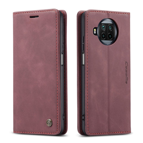 CASEME For Xiaomi Redmi Note 9 Pro 5G / Xiaomi Mi 10T Lite 5G Case  013 Series Card Holder Stand Leather Phone Cover