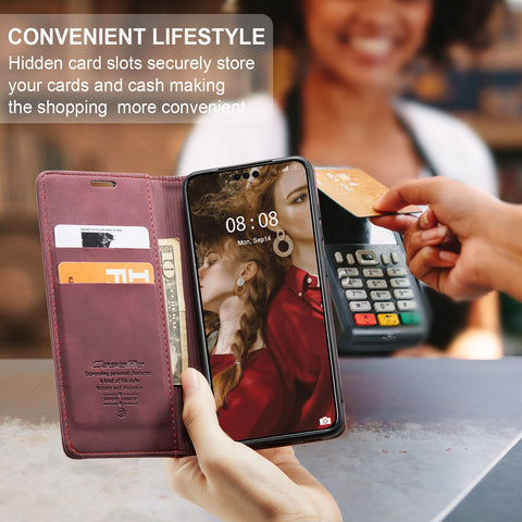 CASEME For Huawei Mate 60 Pro+ / Huawei Mate 60 Pro Case  013 Series Card Holder Stand Leather Phone Cover