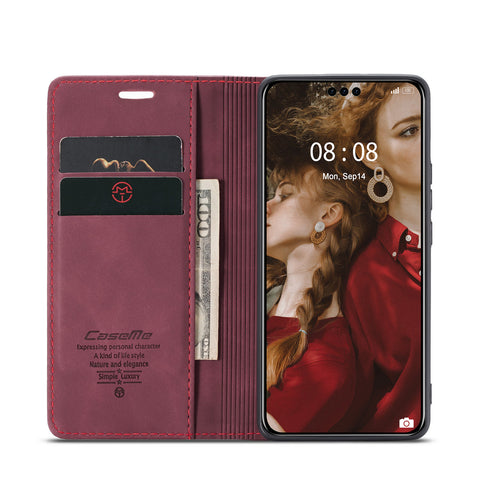CASEME For Huawei Mate 60 Pro+ / Huawei Mate 60 Pro Case  013 Series Card Holder Stand Leather Phone Cover