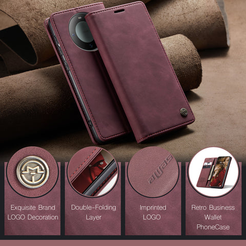 CASEME For Huawei Mate 60 Pro+ / Huawei Mate 60 Pro Case  013 Series Card Holder Stand Leather Phone Cover