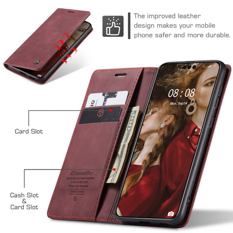 CASEME For Huawei Mate 60 Pro+ / Huawei Mate 60 Pro Case  013 Series Card Holder Stand Leather Phone Cover