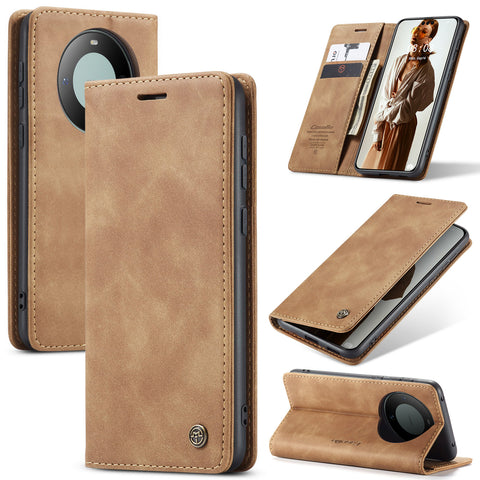 CASEME For Huawei Mate 60 Pro+ / Huawei Mate 60 Pro Case  013 Series Card Holder Stand Leather Phone Cover
