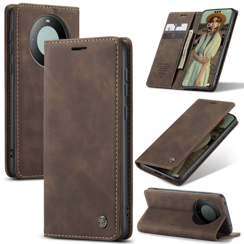 CASEME For Huawei Mate 60 Pro+ / Huawei Mate 60 Pro Case  013 Series Card Holder Stand Leather Phone Cover