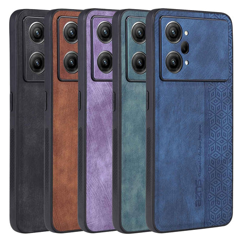 AZNS For Oppo K10 Pro 5G Imprinted Pattern Cell Phone Case Anti-drop PU Leather Coated TPU Cover