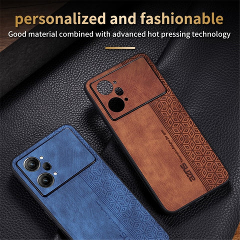 AZNS For Oppo K10 Pro 5G Imprinted Pattern Cell Phone Case Anti-drop PU Leather Coated TPU Cover