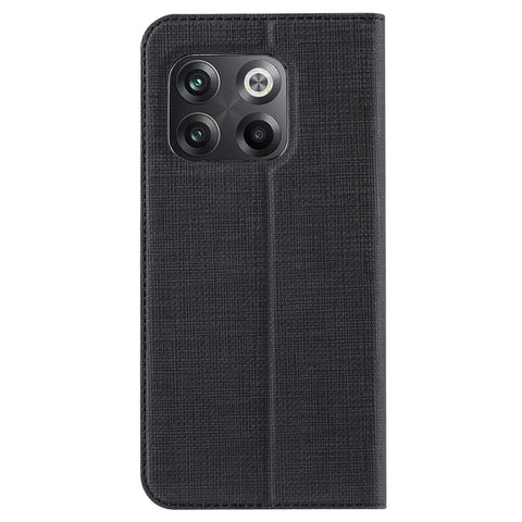 VILI DMX Series for OnePlus 10T 5G / Ace Pro 5G Card Slot Folio Flip Cover Magnetic Auto-absorbed PU Leather Stand Case