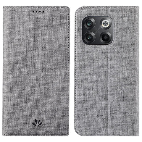 VILI DMX Series for OnePlus 10T 5G / Ace Pro 5G Card Slot Folio Flip Cover Magnetic Auto-absorbed PU Leather Stand Case