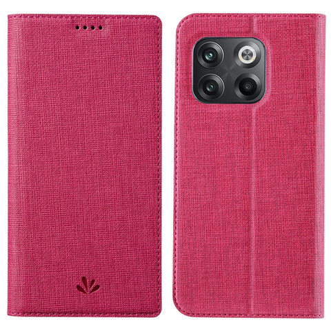 VILI DMX Series for OnePlus 10T 5G / Ace Pro 5G Card Slot Folio Flip Cover Magnetic Auto-absorbed PU Leather Stand Case