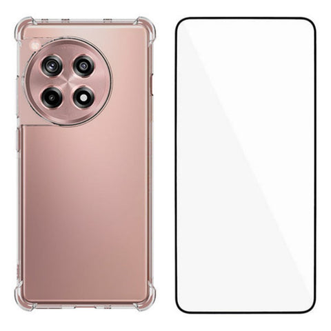 WANLONFENG WL Series for OnePlus Ace 3 5G TPU Case 2.0mm Phone Cover with Tempered Glass Film