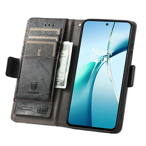 For OnePlus Ace 3 Pro 5G Phone Cases CASENEO PU Leather Cover Stand with RFID Blocking Wallet