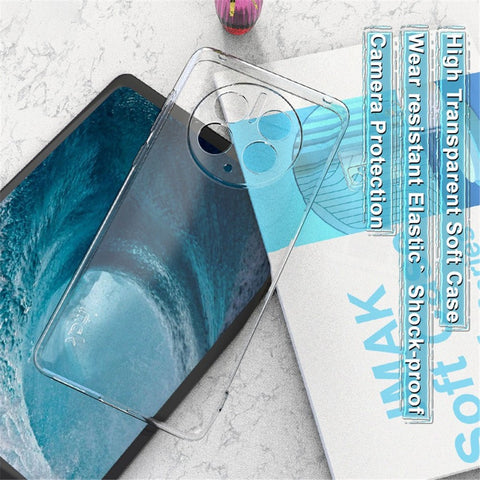 IMAK UX-5 Series for Huawei Mate 50 Pro 4G Transparent Flexible TPU Phone Case Shockproof Cell Phone Protective Cover