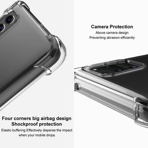 IMAK For Huawei Mate 50 Pro 4G Clear Flexible TPU Phone Cover Four Corner Airbag Drop-proof Case