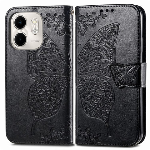For Infinix Smart 9 4G Case PU Leather Wallet Phone Cover Butterfly Pattern