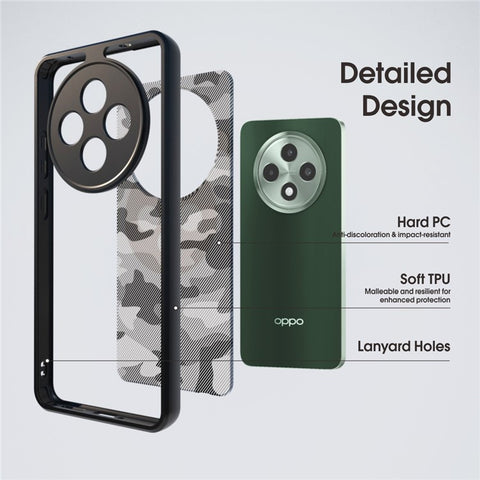 IBMRS For Oppo Reno12 F 5G  /  Reno12 F 4G  /  F27 5G Case TPU + PC Heavy Duty Shockproof Phone Cover Camera Protection