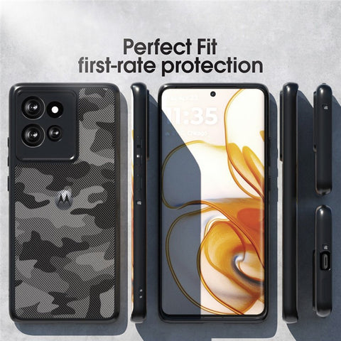 IBMRS For Motorola Edge 50 5G Case TPU + PC Heavy Duty Shockproof Phone Cover Camera Protection
