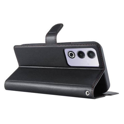 Leather Case for Oppo A80 5G / A3 Pro (India) 5G / A3 Pro (Global) 5G / K12x 5G (India) Phone Cover with Card Slot, Strap
