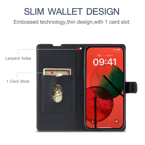Leather Case for Oppo A80 5G / A3 Pro (India) 5G / A3 Pro (Global) 5G / K12x 5G (India) Phone Cover with Card Slot, Strap