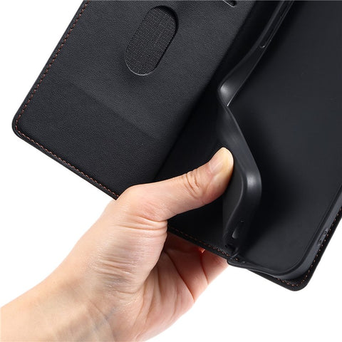 Leather Case for Oppo A80 5G / A3 Pro (India) 5G / A3 Pro (Global) 5G / K12x 5G (India) Phone Cover with Card Slot, Strap
