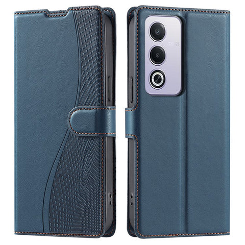 Leather Case for Oppo A80 5G / A3 Pro (India) 5G / A3 Pro (Global) 5G / K12x 5G (India) Phone Cover with Card Slot, Strap