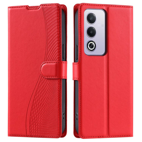 Leather Case for Oppo A80 5G / A3 Pro (India) 5G / A3 Pro (Global) 5G / K12x 5G (India) Phone Cover with Card Slot, Strap