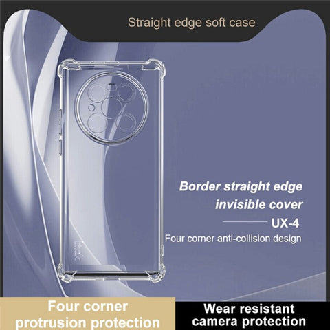IMAK UX-4 Series for Huawei Mate 40 Pro 5G Clear Phone Case Four Corner Shockproof TPU Back Cover