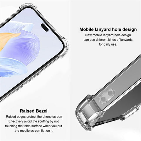 IMAK UX-4 Series for Oppo Reno12 5G (Global) Clear Phone Case Four Corner Shockproof TPU Back Cover