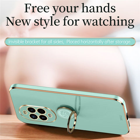 XINLI For Huawei nova 13 Pro 5G Case Ring Kickstand Electroplating TPU Phone Cover