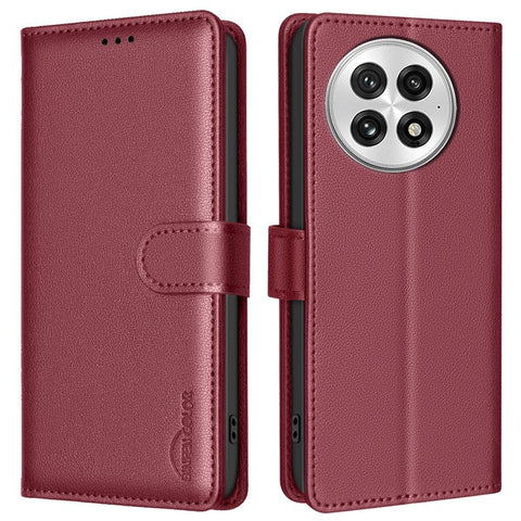 BINFEN COLOR BF32 For OnePlus 13 Leather Case Wallet RFID Blocking Phone Cover