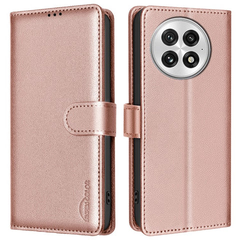 BINFEN COLOR BF32 For OnePlus 13 Leather Case Wallet RFID Blocking Phone Cover