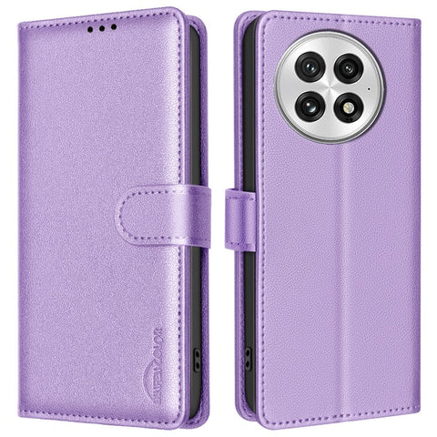 BINFEN COLOR BF32 For OnePlus 13 Leather Case Wallet RFID Blocking Phone Cover
