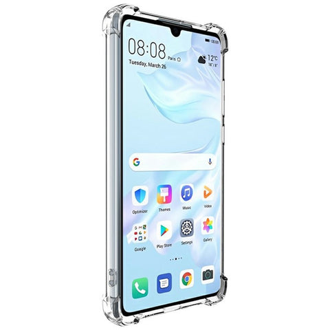 IMAK UX-4 Series Clear Phone Case for Huawei P30 Four Corner Shockproof TPU Back Cover