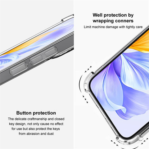 IMAK UX-4 Series Clear Phone Case for Huawei P40 Pro Four Corner Shockproof TPU Back Cover