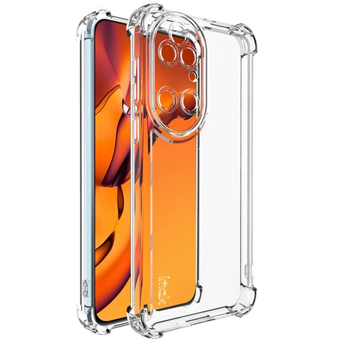 IMAK UX-4 Series Clear Phone Case for Huawei P50 4G  /  P50E Four Corner Shockproof TPU Back Cover