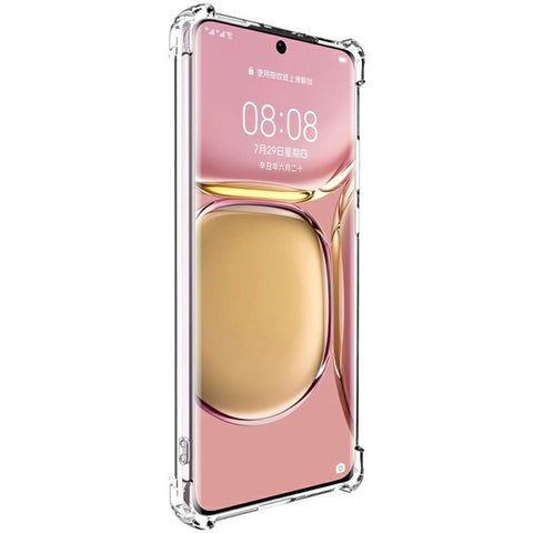 IMAK UX-4 Series Clear Phone Case for Huawei P50 Pro 4G Four Corner Shockproof TPU Back Cover