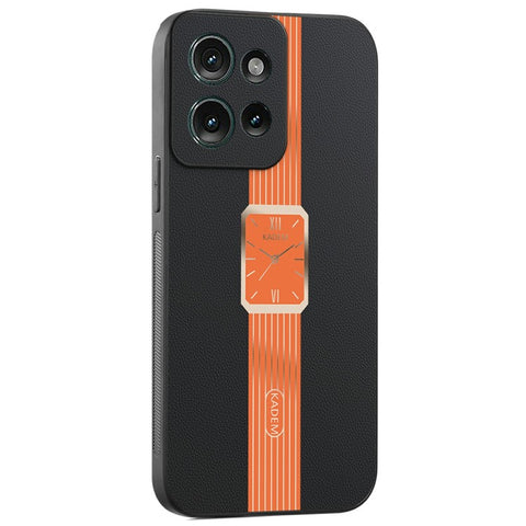 KADEM For Motorola Edge 50 5G Case Leather+TPU+Acrylic Anti-Scratch Phone Cover