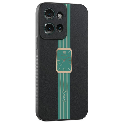KADEM For Motorola Edge 50 5G Case Leather+TPU+Acrylic Anti-Scratch Phone Cover