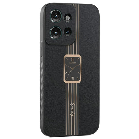 KADEM For Motorola Edge 50 5G Case Leather+TPU+Acrylic Anti-Scratch Phone Cover