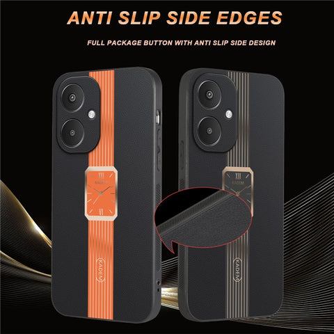 KADEM Case For Xiaomi Redmi 13C 5G / 13R 5G / Poco M6 5G Leather+TPU+Acrylic Anti-Scratch Phone Cover