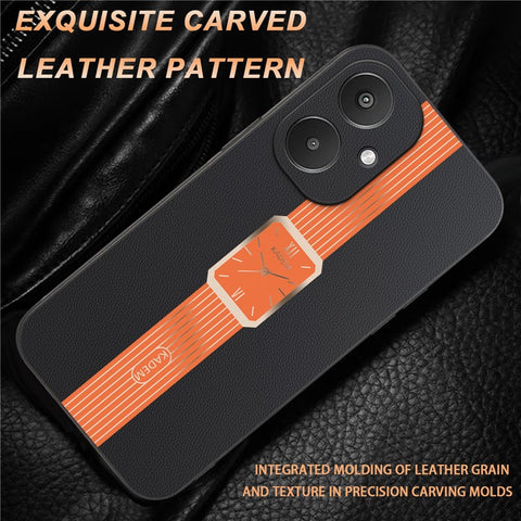 KADEM Case For Xiaomi Redmi 13C 5G / 13R 5G / Poco M6 5G Leather+TPU+Acrylic Anti-Scratch Phone Cover