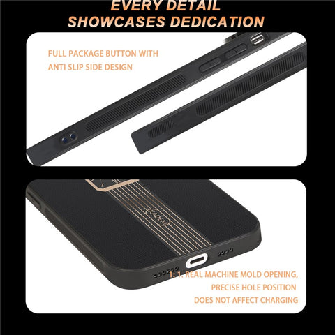 KADEM Case For Xiaomi Redmi 13C 5G / 13R 5G / Poco M6 5G Leather+TPU+Acrylic Anti-Scratch Phone Cover