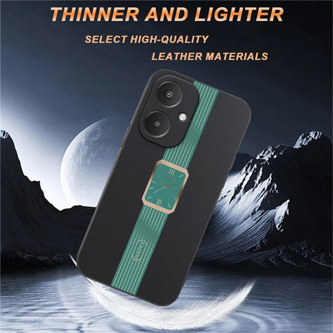 KADEM Case For Xiaomi Redmi 13C 5G / 13R 5G / Poco M6 5G Leather+TPU+Acrylic Anti-Scratch Phone Cover